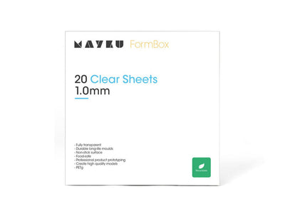 Mayku Cast Sheets (Clear) 1mm - Pack of 20 - Voxel Factory -3D printer- Imprimante 3D
