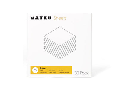 Mayku Form Sheets (White) 0.5mm - Pack of 30 - Voxel Factory -3D printer- Imprimante 3D