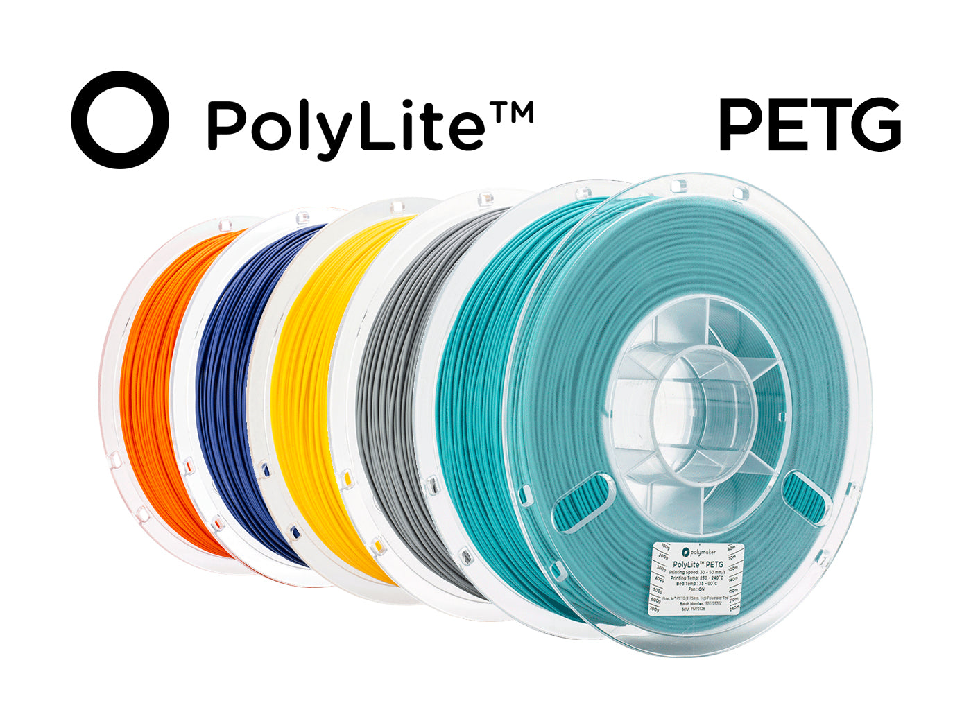 Polymaker PolyLite PETG Transparent 1kg-Filament