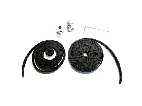 GT2 belt & pulley dual kit with Allen key - Voxel Factory -3D printer- Imprimante 3D
